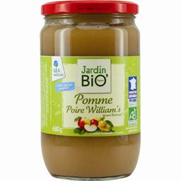 LE JARDIN BIOLOGIQUE DESSERT DE FRUITS POMME/POIRE BIO ENTOUKA POT FAMILIAL 680G