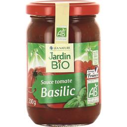 LE JARDIN BIOLOGIQUE SAUCE TOMATE BASILIC BIO LE JARDIN BIOLOGIQUE 212ML
