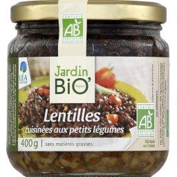 LE JARDIN BIOLOGIQUE LENTILLES CUISIN.AUX PETITS LÉGUMES BIO LE JARDIN BIO 440ML