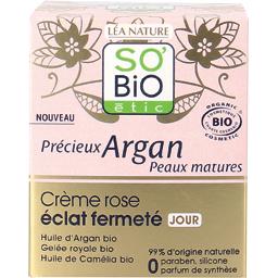 SO BIO ETIC CRÈME-ROSE ÉCLAT FERMETÉ JOUR, PRÉCIEUX ARGAN PEAUX MATURES
