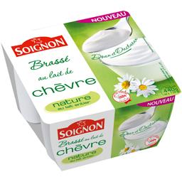 SOIGNON YAOURT BRASSE LAIT DE CHEVRE NATURE SOIGNON 4X110G