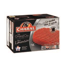 CHARAL STEAK HACHÉ LIMOUSIN SURGELÉ CHARAL 15% MG 10X100G