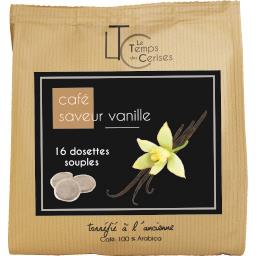 LE TEMPS DES CERISES DOSETTE CAFÉ SAVEUR VANILLE LE TEMPS DES CERISES SACHET DE 16 112G