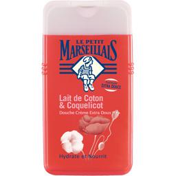 LE PETIT MARSEILLAIS DCHE CRÈME EXTRA DOUX LAIT COTON/COQUELICOT LE PETIT MARSEILLAIS 250ML