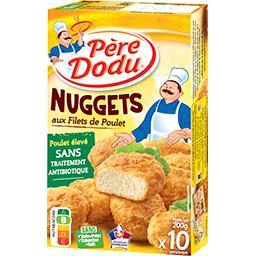 PERE DODU NUGGETS DE POULET ELEVE SANS TRAITEMENT ANTIBIOTIQUE PÈRE DODU 200G