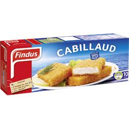 FINDUS PANÉS DE CABILLAUD X10 510G FINDUS