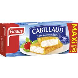 FINDUS PANES DE CABILLAUD FINDUS X20 1020G