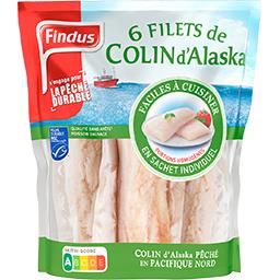 FINDUS FILET DE COLIN D ALASKA MSC FINDUS X6 600G