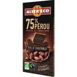 ALTER ECO CHOCOLAT NOIR 75% ALTER ECO 100G