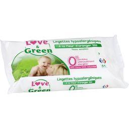 LOVE & GREEN LINGETTES PARFUMEES LOVE&GREEN X64