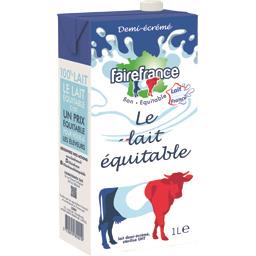 FAIRE FRANCE LAIT UHT 1/2 ECREME FAIREFRANCE BRIQUE 1L X6