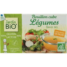 LE JARDIN BIOLOGIQUE BOUILLON CUBE LÉGUMES SANS SEL AJOUTÉ SANS HUILE DE PALME JARDIN BIO