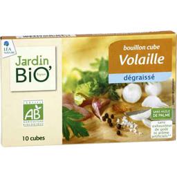 LE JARDIN BIOLOGIQUE BOUILLON CUBE VOLAILLE DÉGRAISSÉ JARDIN BIO X10