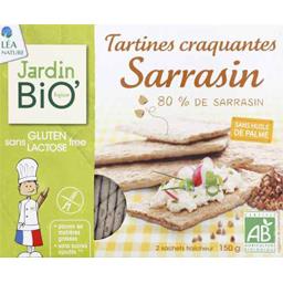 LE JARDIN BIOLOGIQUE TARTINES SARRASIN SS GLUTEN BIO JARDIN BIO 150G