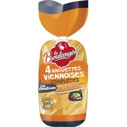LA BOULANGERE BAGUETTE VIENNOISE COMPLÈTE FENDUE LA BOULANGÈRE 340G