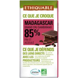 ETHIQUABLE CHOCOLAT BOIR MADAGASCAR BIO 100G