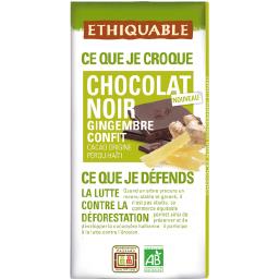ETHIQUABLE CHOCOLAT NR GINGEMBRE BIO 100G