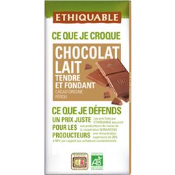 ETHIQUABLE CHOCOLAT LAIT NATURE BIO ETHIQUABLE 100G