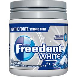 FREEDENT CHEWING GUM FREEDENT WHITE MENTHE FORTE BOÎTE 84G