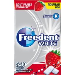 FREEDENT FREEDENT WHITE FRAISE DRAGEES 5X10