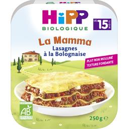 HIPP BIOLOGIQUE LASAGNES À LA BOLOGNAISE HIPP BIOLOGIQUE ASSIETTE 250G