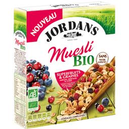 JORDANS MUESLI BIO SUPERFRUITS ET GRAINE JORDANS 450G