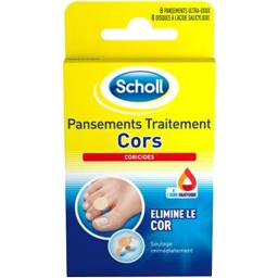 SCHOLL PANSEMENT CORICIDES POUR CORS SCHOLL X8