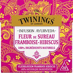 TWININGS INFUSION FLEUR DE SUREAU FRAMBOISE TWININGS SACHET X20