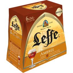 ABBAYE LEFFE LEFFE AMBREE 6X25CL
