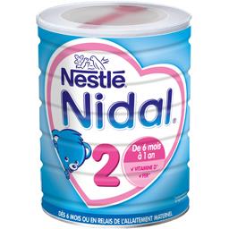 NIDAL LAIT INFANTILE 2ÈME ÂGE NIDAL NATEA BOÎTE MÉTAL 800G