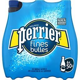 PERRIER PERRIER FINES BULLES EAU MINERALE GAZEUSE NATURE 6X50CL
