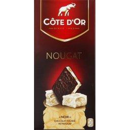 COTE D'OR COTE D'OR NOIR NOUGAT FOURRÉ TAB 130G