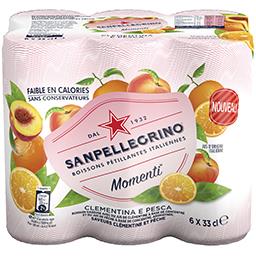 SANPELLEGRINO CLEMENTINE PECHE 6X33