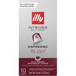 ILLY CAFE ESPRESSO INTENSE CAPSULES ILLY X10 57G