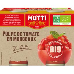 MUTTI PULPE TOM MORCEAUX BIO MUTTI 400GX2