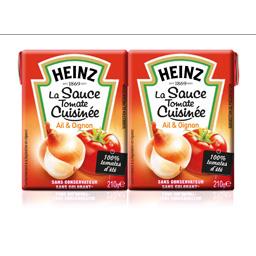 HEINZ SAUCE TOMATE CUISINÉE BRIQUE HEINZ 2X210G