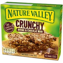 NATURE VALLEY BARRES CRUNCHY AVOINE CHOCOLAT NATURE VALLEY 210G