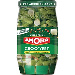 AMORA CORNICHONS CROQ'VERT AMORA BOCAL 370G