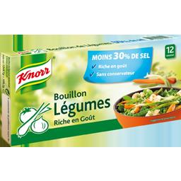 KNORR BOUILLON DE LÉGUMES KNORR RÉDUIT EN SEL 109G